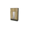 Szafa 150x242 cm z lustrem grafit dąb grand naturalny – Vento