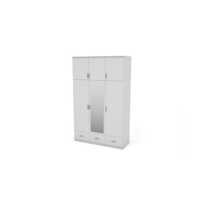Szafa 150x242 cm z lustrem biała – Vento