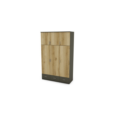 Szafa 150x242 cm grafit dąb grand naturalny – Vento