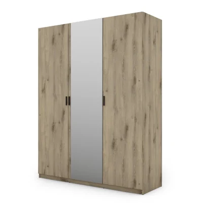 Szafa 180x230 cm dąb lumberjack frost lustro – Aven | eMeblast
