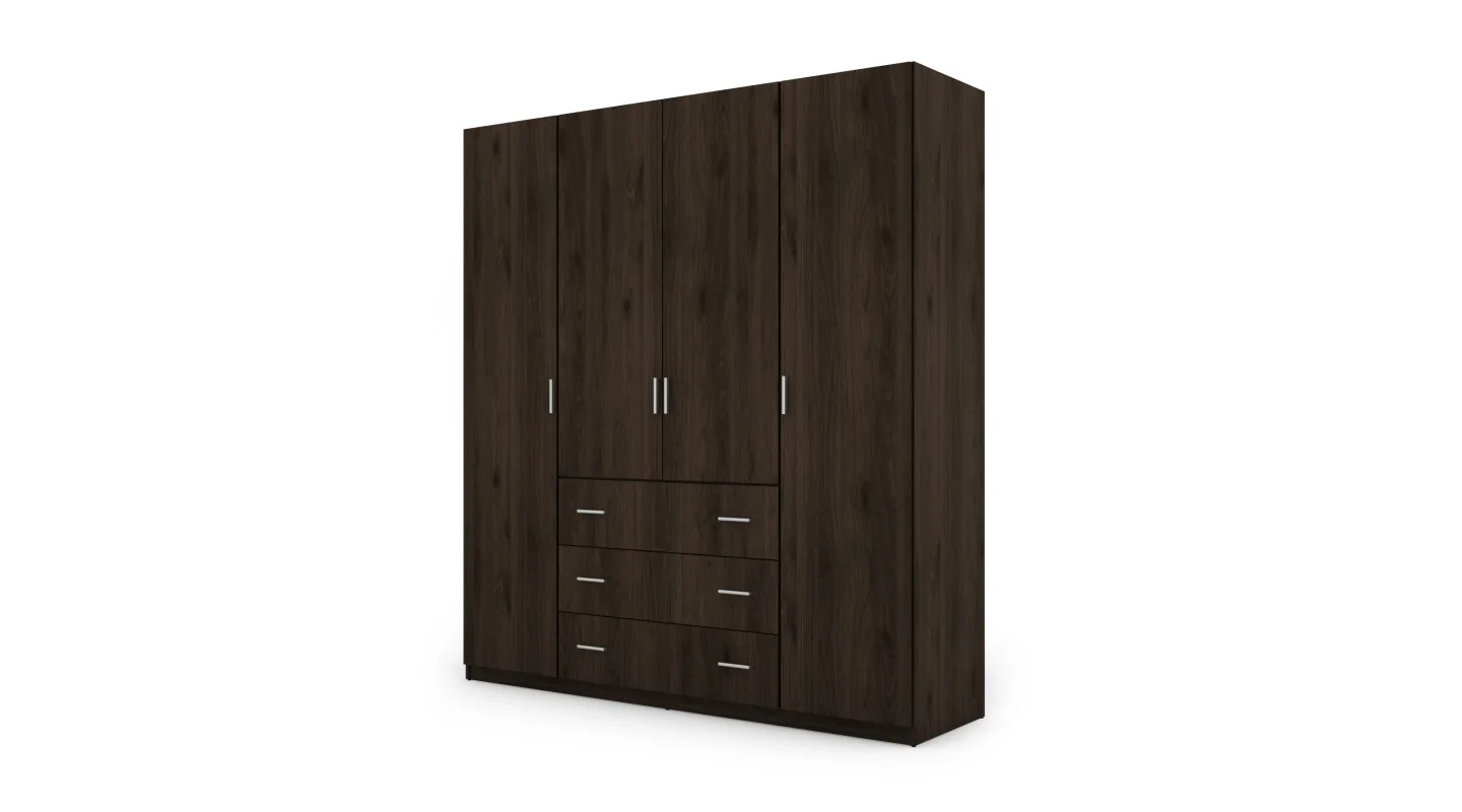 Szafa 200x220 cm orzech okapi – Calen | eMeblast Szafa 200x220 cm orzech okapi – Calen | eMeblast
