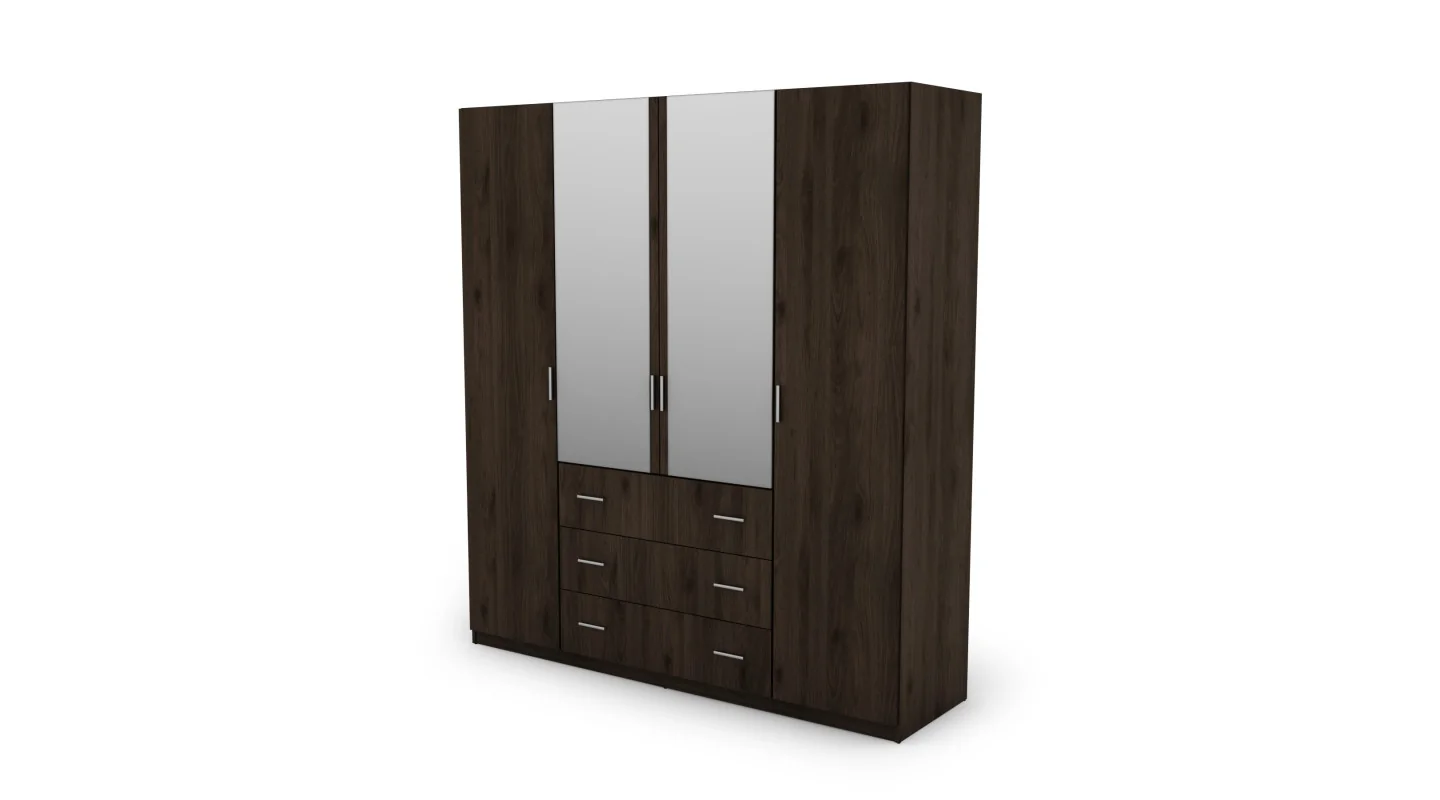 Szafa 200x220 cm orzech okapi lustro – Calen | eMeblast