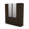 Szafa 200x220 cm z lustrem orzech okapi – Calen