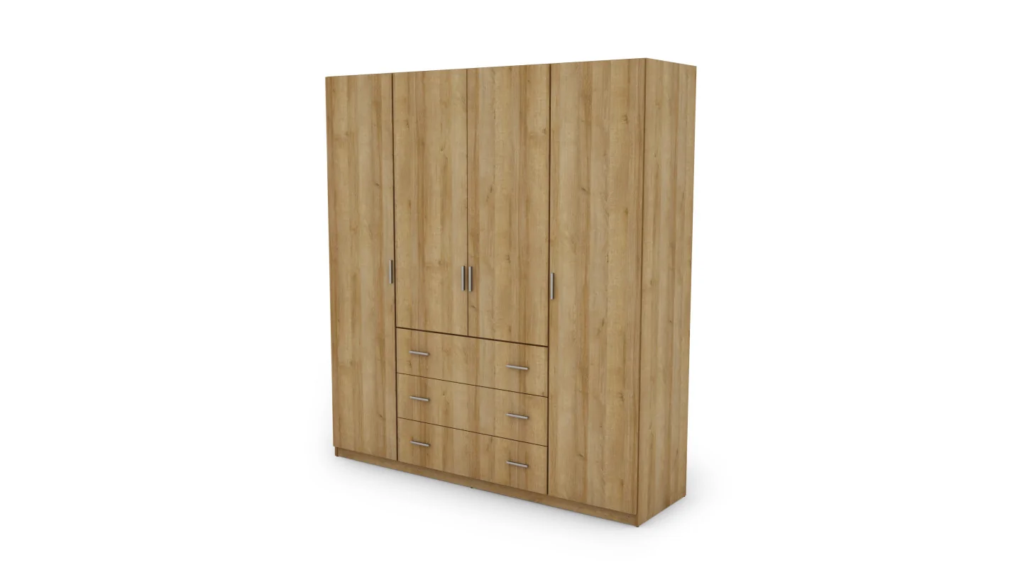Szafa 200x220 cm dąb riva – Calen | eMeblast