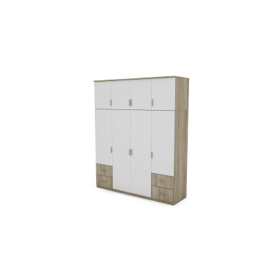 Szafa 200x242 cm sonoma jasna biel – Arden