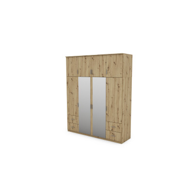 Szafa 200x242 cm z lustrem dąb artisan – Arden