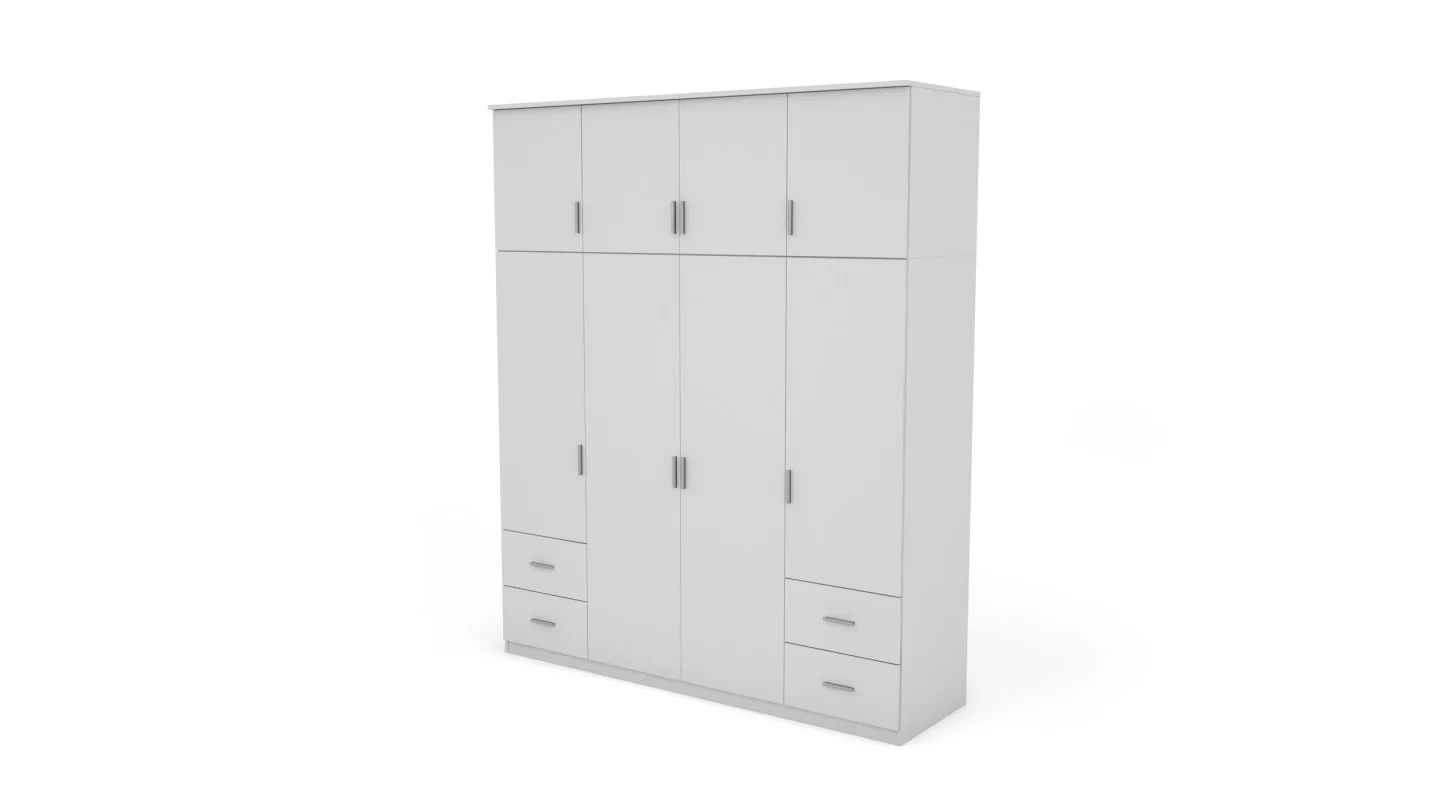 Szafa 200x242 cm biała – Arden | eMeblast