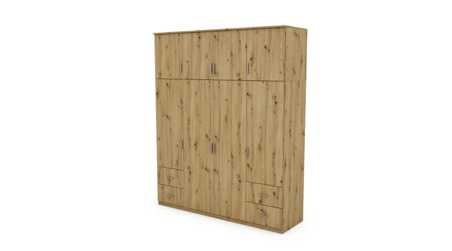 Szafa 200x242 cm dąb artisan – Arden | eMeblast Szafa 200x242 cm dąb artisan – Arden | eMeblast
