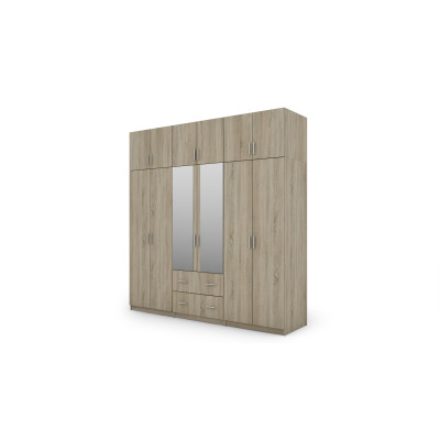 Szafa 222x230 cm z lustrem sonoma jasna – Altis