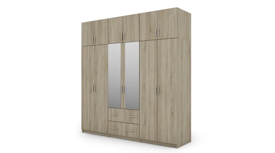Szafa 222x230 cm sonoma jasna lustro – Altis | eMeblast Szafa 222x230 cm sonoma jasna lustro – Altis | eMeblast