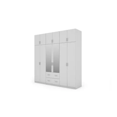 Szafa 222x230 cm biała lustro – Altis | eMeblast