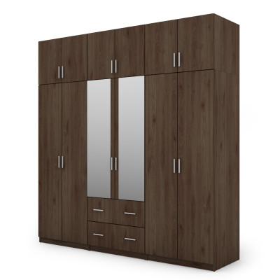 Szafa 222x230 cm z lustrem orzech okapi – Altis
