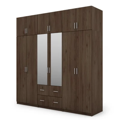 Szafa 222x230 cm orzech okapi lustro – Altis | eMeblast