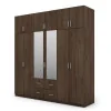 Szafa 222x230 cm z lustrem orzech okapi – Altis