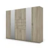 Szafa 225x210 cm z lustrem sonoma jasna – Norel