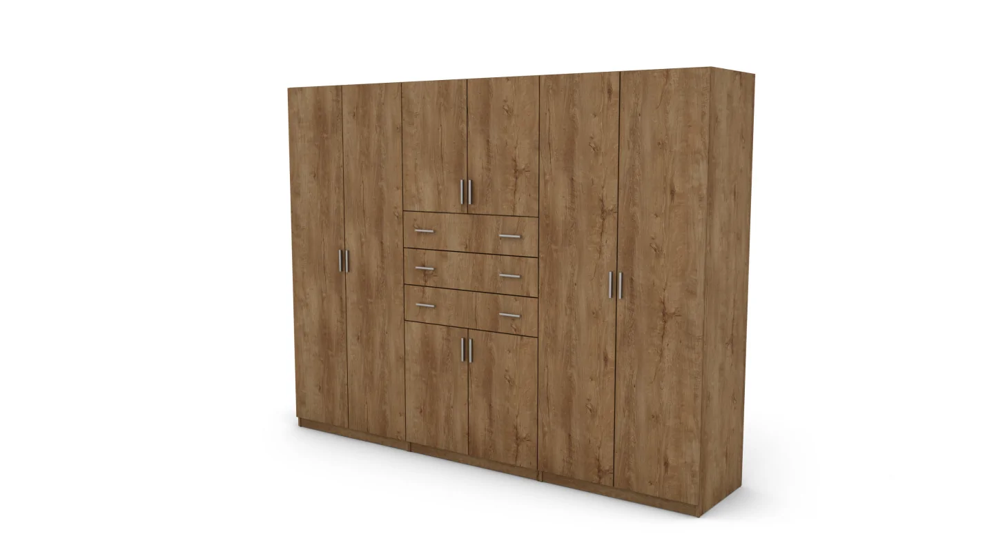 Szafa 225x210 cm dąb lefkas – Norel | eMeblast