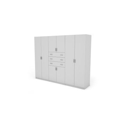 Szafa 225x210 cm biała – Norel