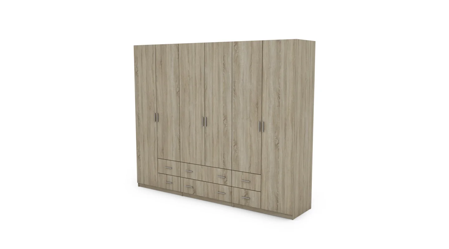 Szafa 240x220 cm sonoma jasna – Torven | eMeblast Szafa 240x220 cm sonoma jasna – Torven | eMeblast