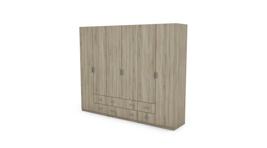 Szafa 240x220 cm sonoma jasna – Torven | eMeblast Szafa 240x220 cm sonoma jasna – Torven | eMeblast