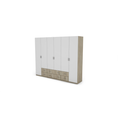 Szafa 240x220 cm sonoma jasna biel – Torven