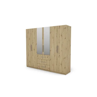 Szafa 250x220 cm dąb artisan lustro – Zerion | eMeblast