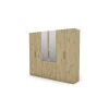 Szafa 250x220 cm z lustrem dąb artisan – Zerion