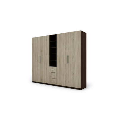 Szafa 260x220 cm sonoma ciemna sonoma jasna – Orvian