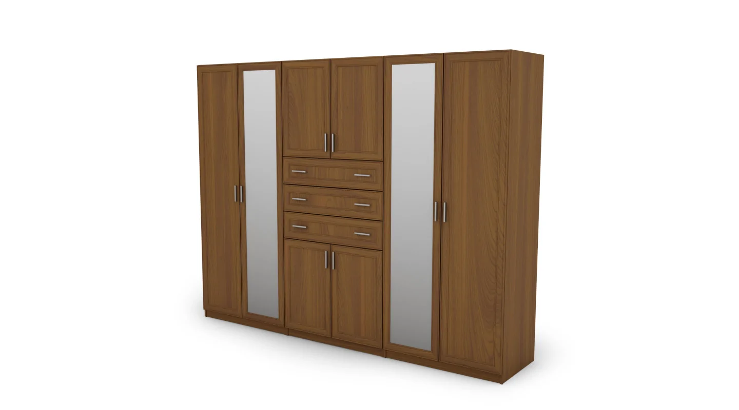 Szafa 270x210 cm wiśnia porto lustro – Vireon | eMeblast