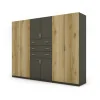 Szafa 270x210 cm grafit dąb grand naturalny – Vireon