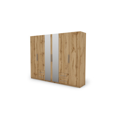 Szafa 280x220 cm z lustrem dąb wotan – Hedron