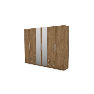 Szafa 280x220 cm dąb lefkas lustro – Hedron | eMeblast