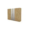 Szafa 280x220 cm z lustrem dąb artisan – Hedron