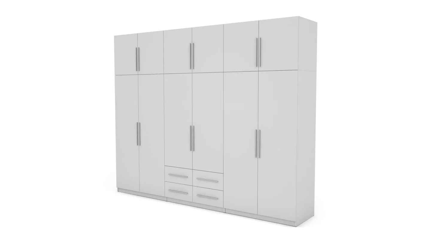 Szafa 300x240 cm biała – Alturo | eMeblast