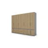 Szafa 320x230 cm szary platynowy dąb olejowany – Accessa