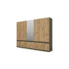 Szafa 320x230 cm z lustrem grafit dąb wotan – Accessa