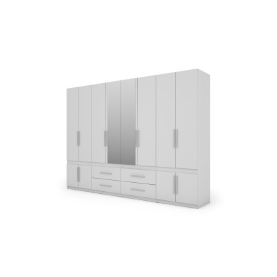 Szafa 320x230 cm z lustrem biała – Accessa