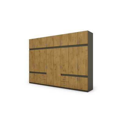Szafa 340x240 cm grafit dąb lancelot – Maxora