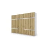 Szafa 340x240 cm biel dąb grand naturalny – Maxora