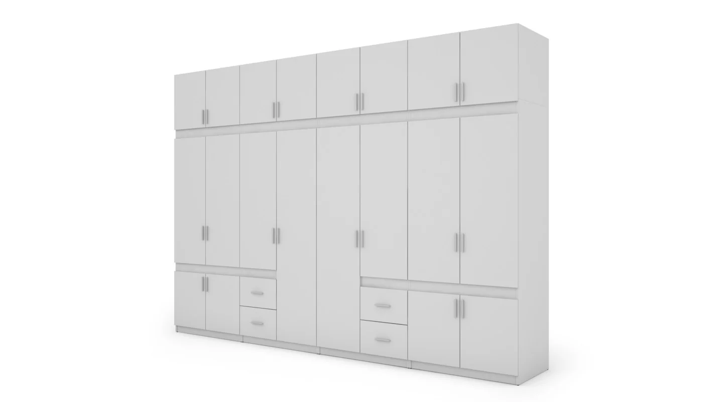 Szafa 340x240 cm biała – Maxora | eMeblast