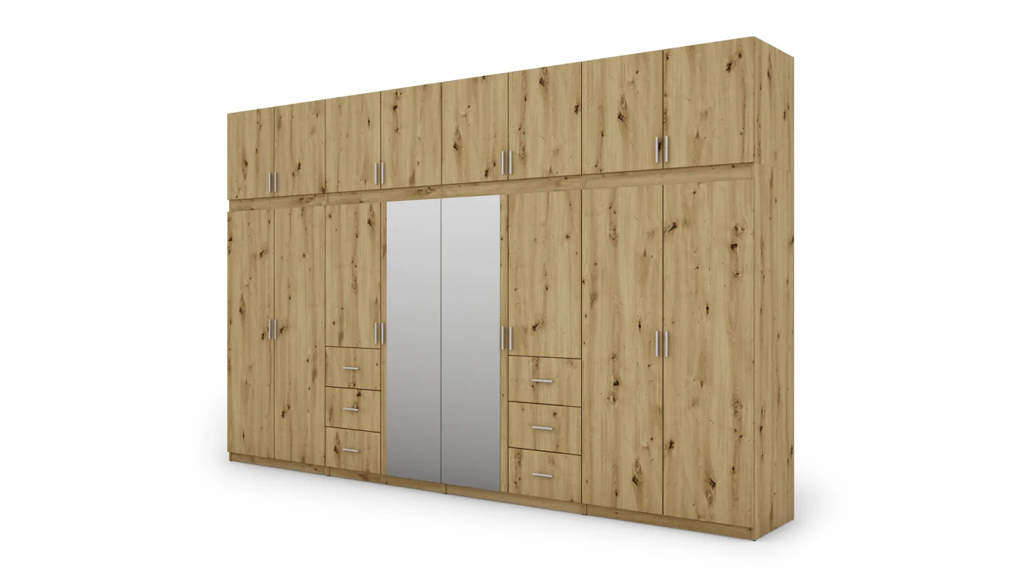 Szafa 380x240 cm artisan lustro – Melvio | eMeblast