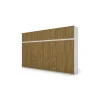 Szafa 380x240 cm biel dąb karmel – Melvio