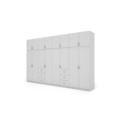 Szafa 380x240 cm biel – Melvio