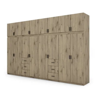 Szafa 380x240 cm dąb lumberjack frost – Melvio | eMeblast