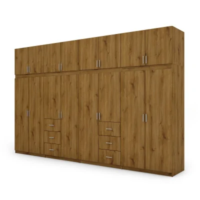 Szafa 380x240 cm dąb carpenter whisky – Melvio | eMeblast