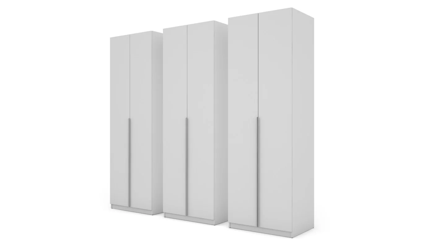 Szafa 240x240 cm biała – Vantor | eMeblast Szafa 240x240 cm biała – Vantor | eMeblast