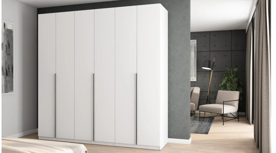 Szafa 240x240 cm biała – Vantor | eMeblast Szafa 240x240 cm biała – Vantor | eMeblast