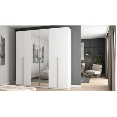 Szafa 240x240 cm biała lustro – Vantor | eMeblast