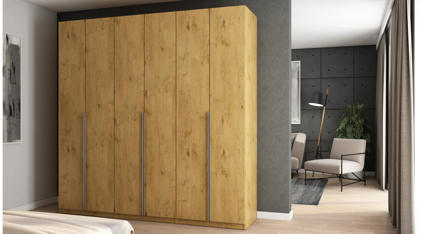 Szafa 240x240 cm dąb lancelot – Vantor | eMeblast Szafa 240x240 cm dąb lancelot – Vantor | eMeblast