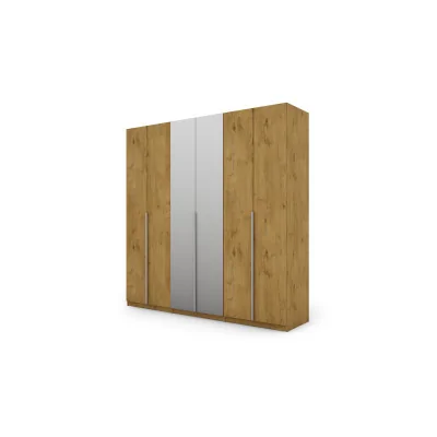 Szafa 240x240 cm dąb lancelot lustro – Vantor | eMeblast