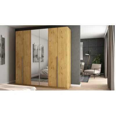 Szafa 240x240 cm dąb lancelot lustro – Vantor | eMeblast